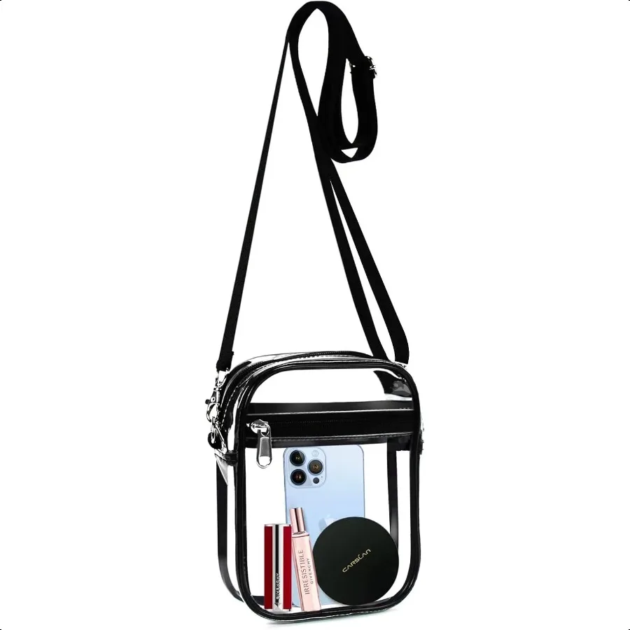 

Clear Bag Stadium Appd Clear Crossbody Purse Bag with Front Pocket for Concerts Sports Events Festivals