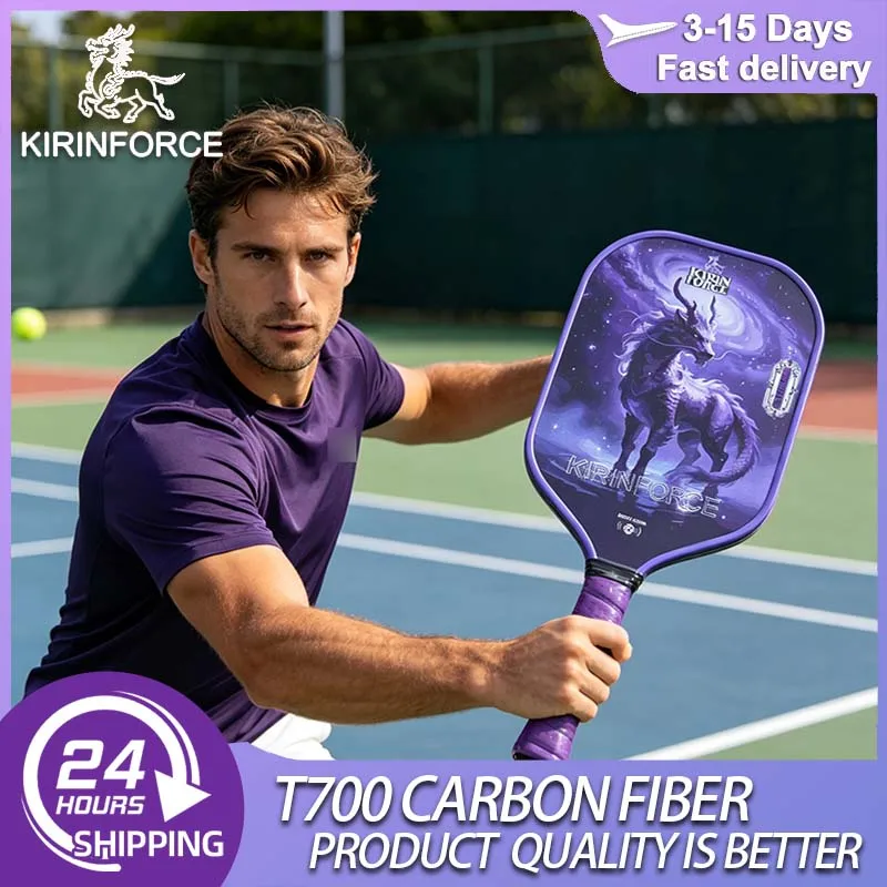 

KIRINFORCE Brand Pickleball Paddle 16mm Foam Core T700 Carbon Fiber Ergonomic Grip Design for Increased Enhance Hitting Feel
