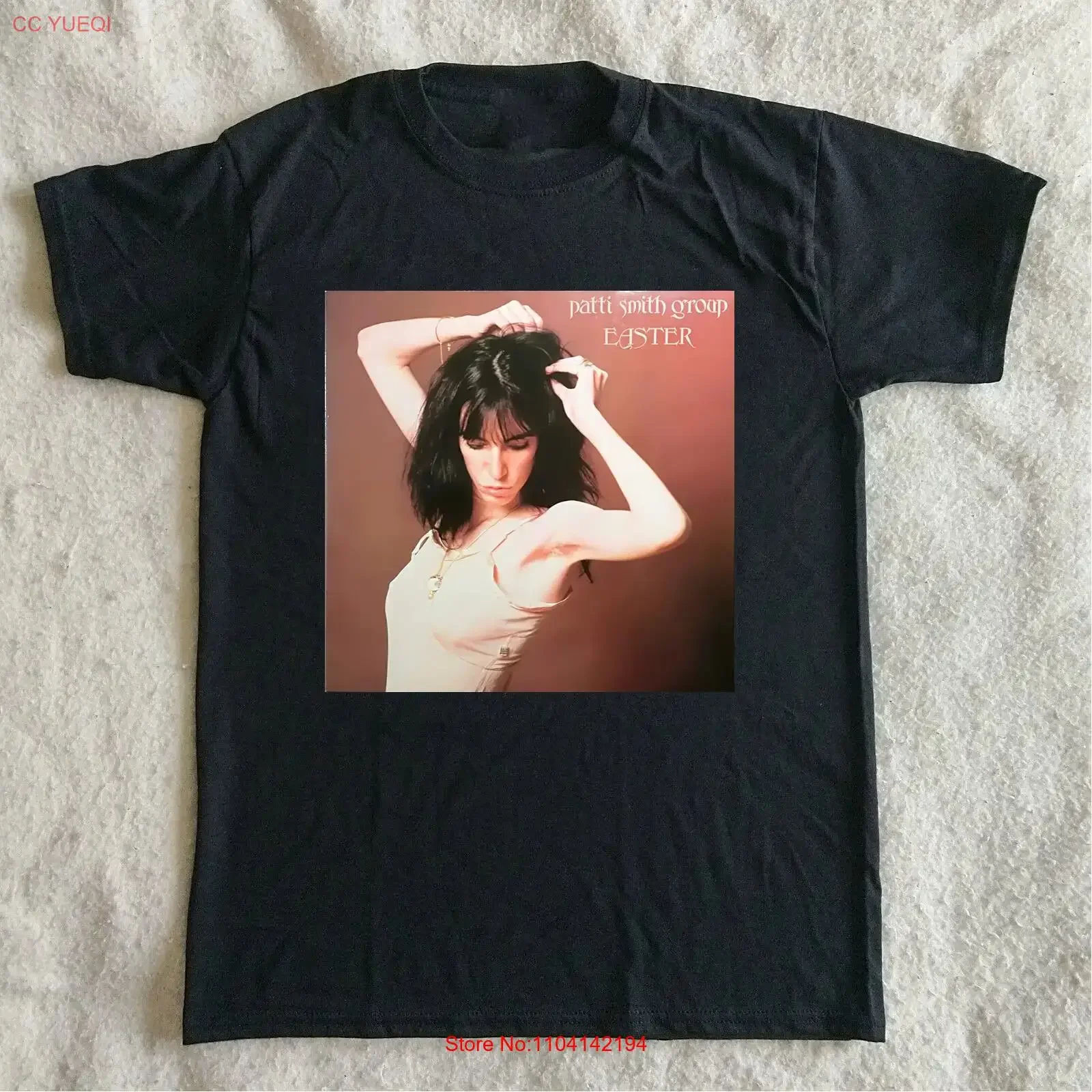 Patti Smith Group Easter ALbum Cotton T Shirt Full Size S 5XL vintage Washed Stretched streetwear Comfortable fashion