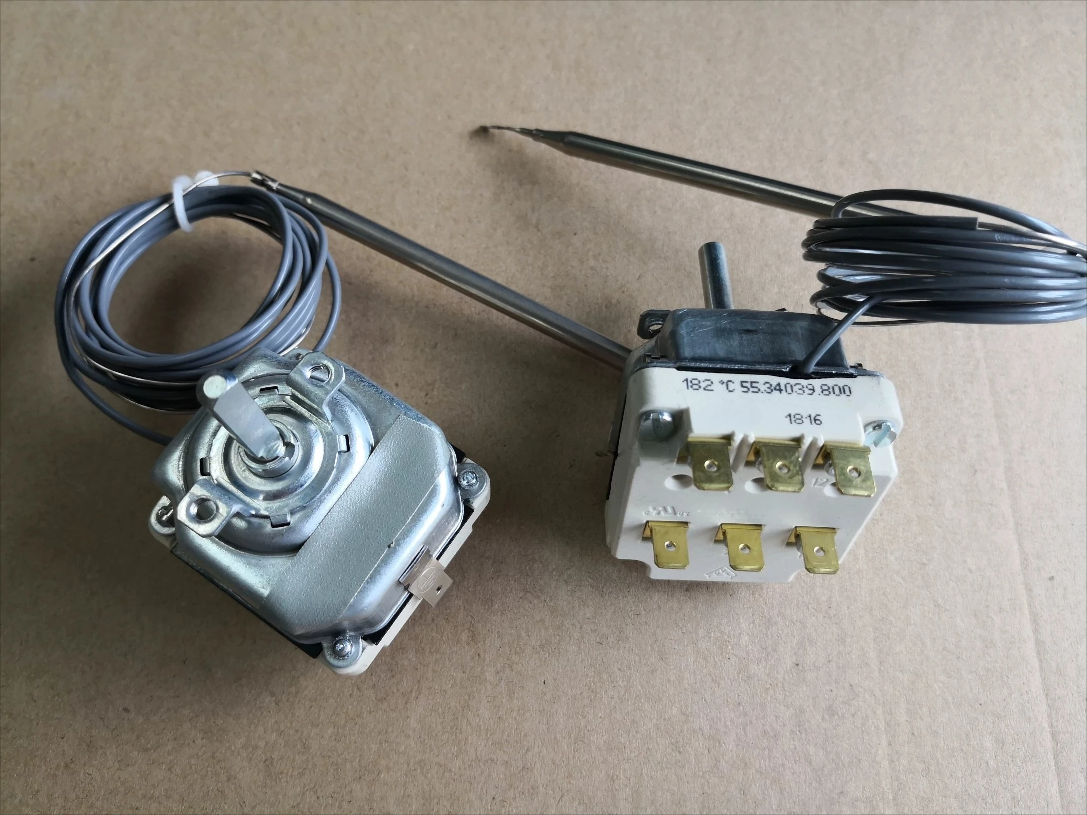 ثلاث مراحل إعادة تعيين تلقائي ترموستات 55.34039.800 مفتاح درجة الحرارة 182 درجة ترموستات قابل للتعديل #3
