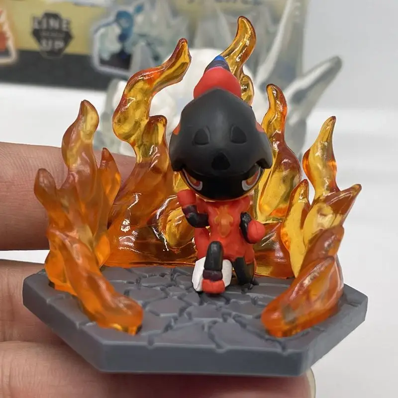 منتج جديد متوفر: مهارة المشهد معركة 7 صندوق أعمى النار مقابل Ice Eevee تسعة الذيل سطح المكتب زخرفة مهرجان هدية لصديق