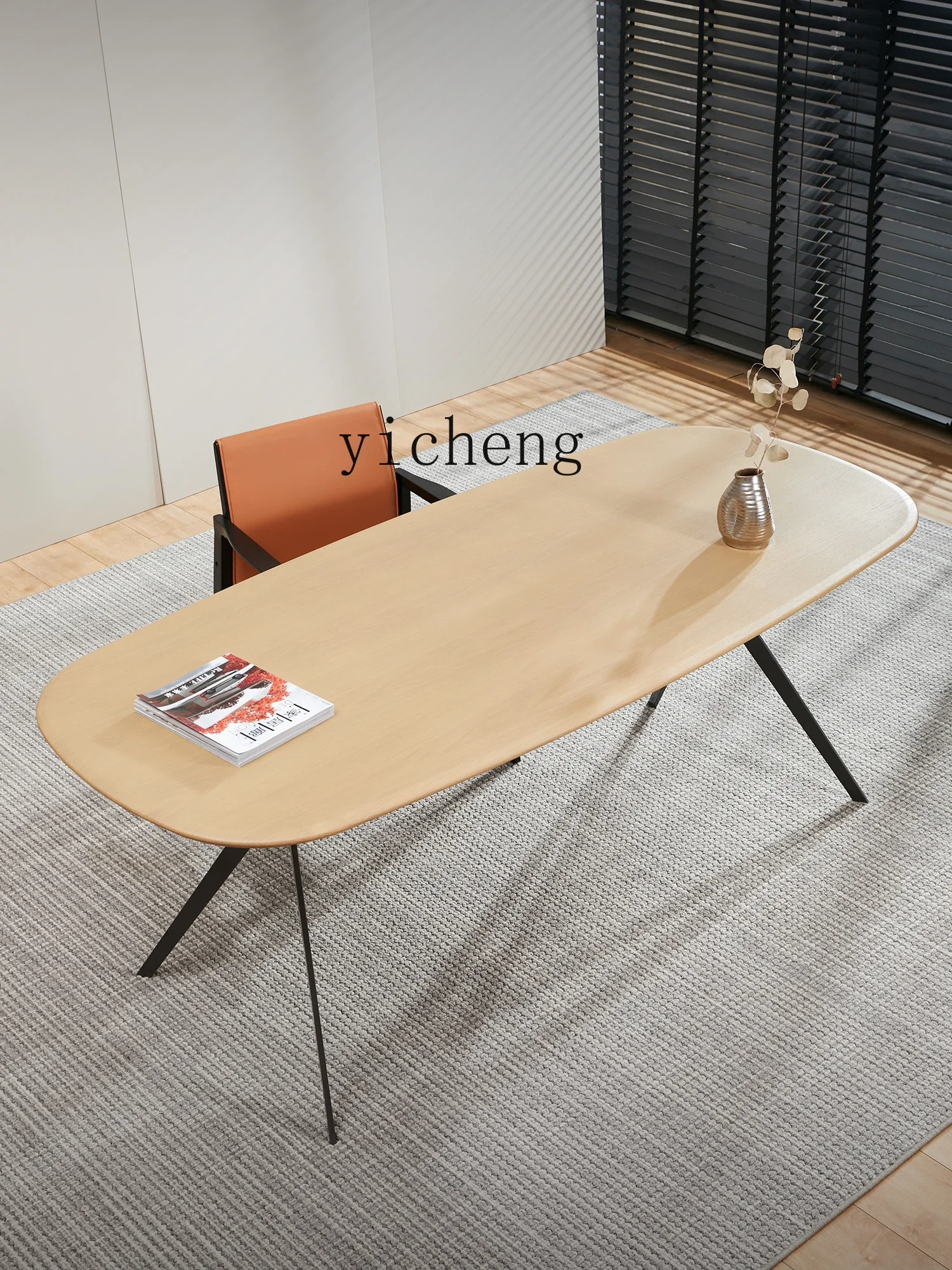 l23 Dining Desk Integrated Living Room Large Long Desk Light Luxury Modern Study Calligraphy Table Large Board Table