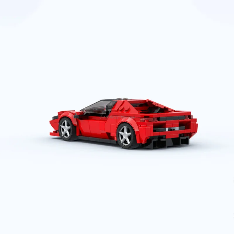 319pcs New Technical Ferraried 296 GTB Supercar Building Blocks Speed Champions Car Model Bricks for Kids Christmas Gifts