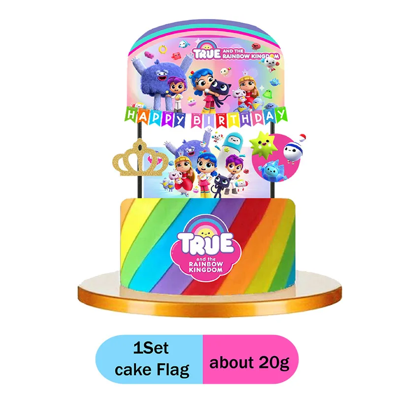 True and the Rainbow Kingdom Cartoon animation theme baby shower decorations disposable party decoration stickers balloon