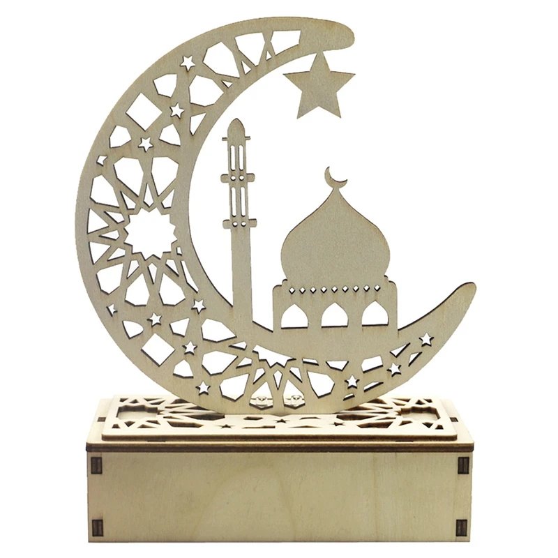 

EID Wooden Pendant Eid Mubarak Ramadan Decoration for Home Islamic Muslim Party Decor Ramadan and Eid Decor No.3