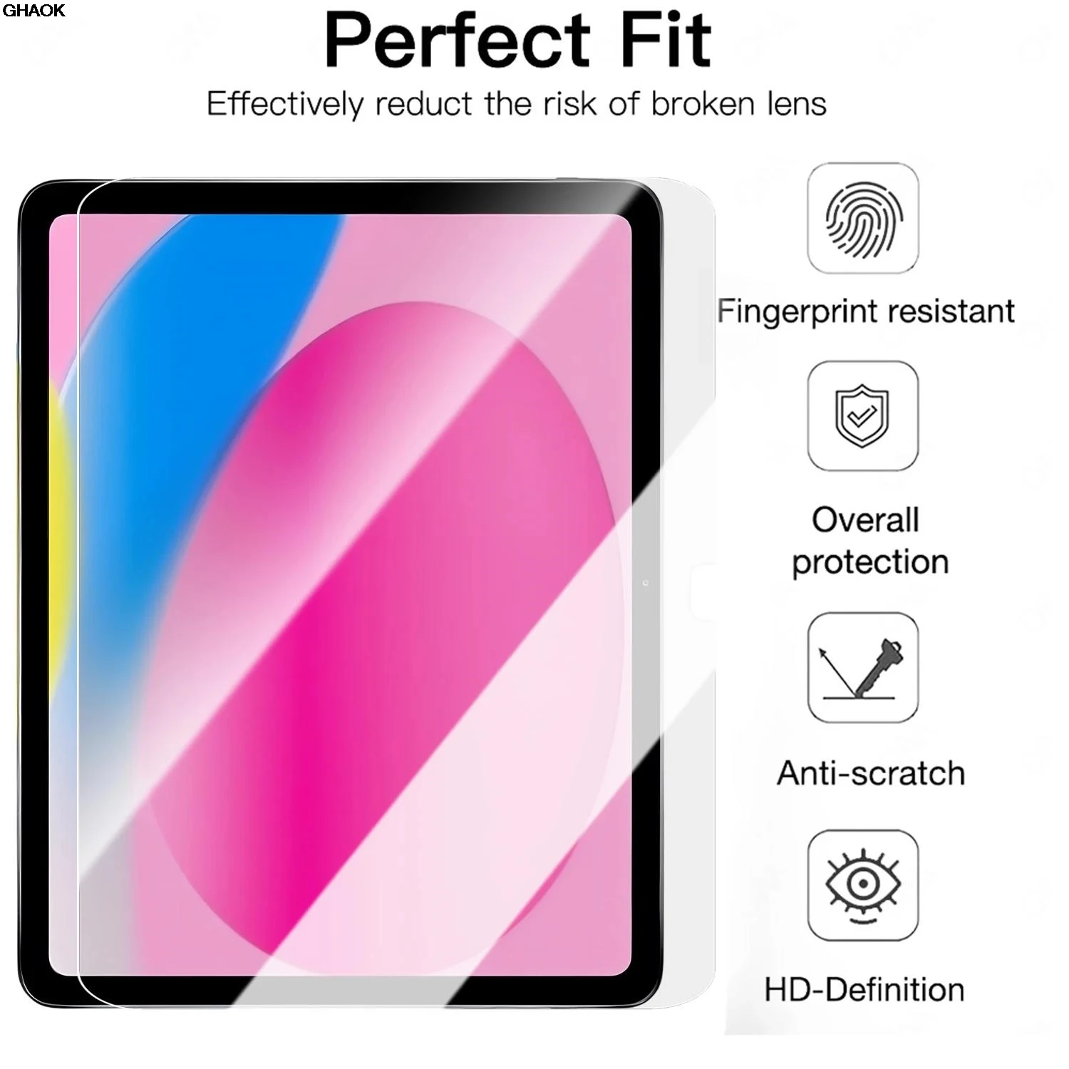 ل IPad A16 11th 2025 واقيات شاشة مقاومة للكسر من الزجاج المقسى لجهاز IPad 11th 10th Air 11 11 بوصة 13 بوصة طبقة رقيقة واقية