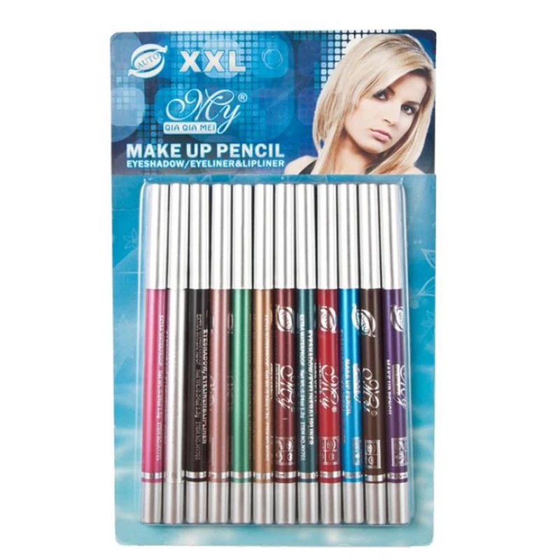 2~5PCS set Makeup Shimmer Eyeliner Pencil WaterProof Quick Long-Lasting Liquid Eye liner Eye shadow Pen Cosmetic Kits TSLM1