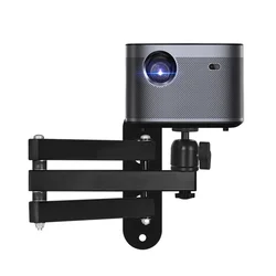 Universal Foldable Projector Wall Mount Bracket Aluminum Alloy Heavy Duty Retractable Space Saving Durable Stand for Home Hotel