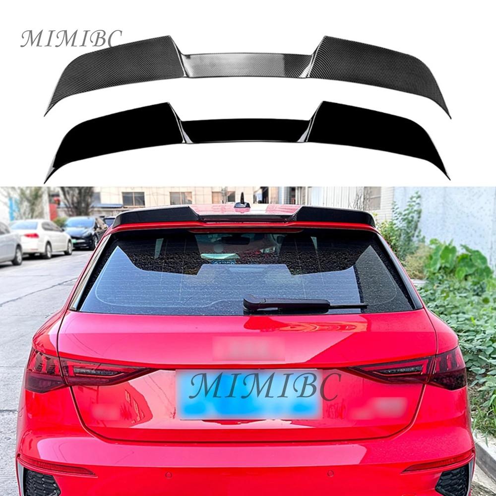 

FOR Audi A3 8Y Sline Hatchback 2021 + Rear Roof Trunk Lip top Spoiler HIGH KICK DUCKBILL Tail Tailgate Splitter Lip Spoilers