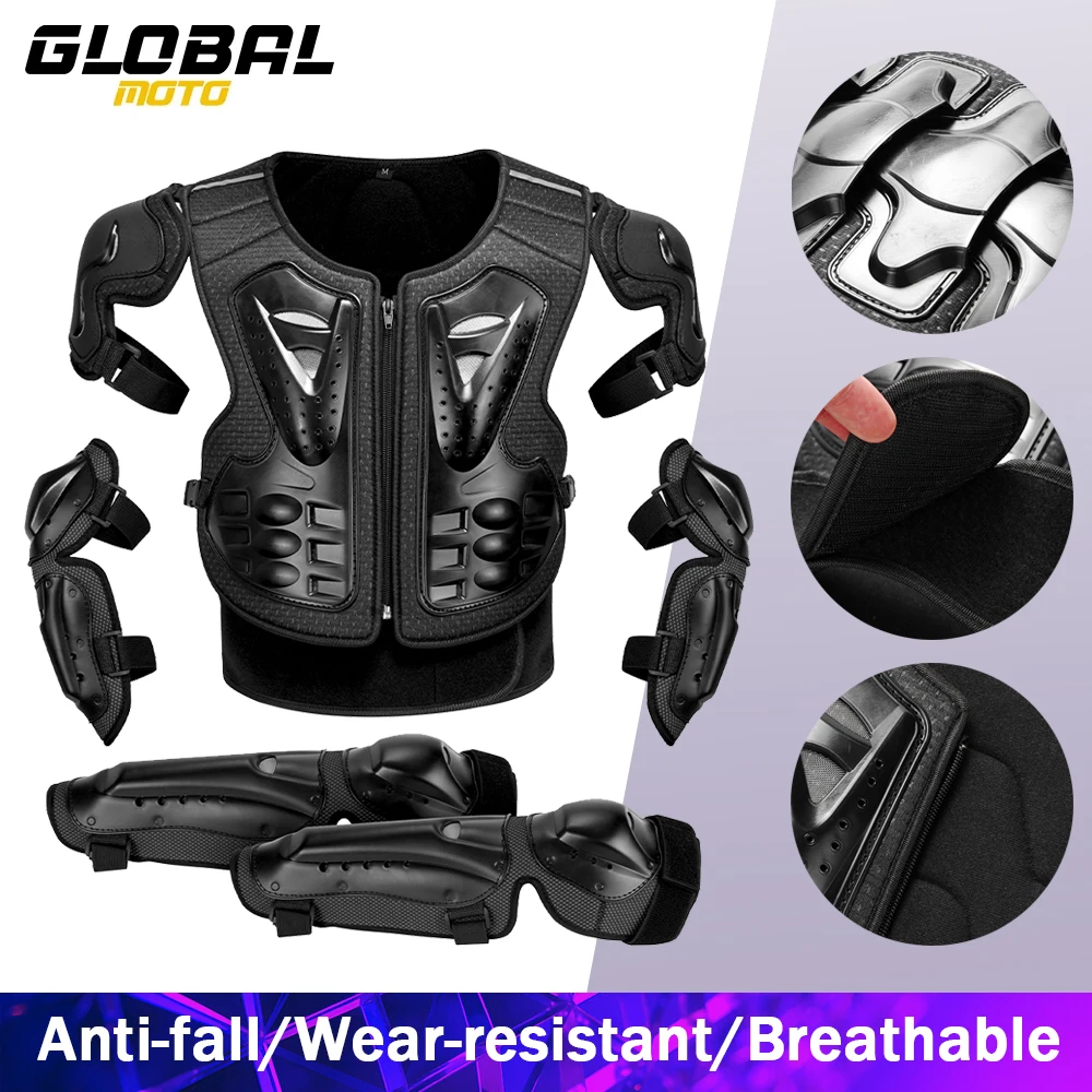 

Мужская мотоциклетная защитная экипировка: износостойкая противоударная мотокуртка, защита спины и груди, одежда для мотокросса