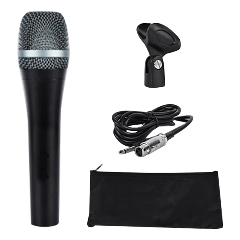 

RISE-E945 Wired Dynamic Super-Cardioid Vocal Microphone, Handheld Mic For Live Performances, Karaoke, & Studio Recording