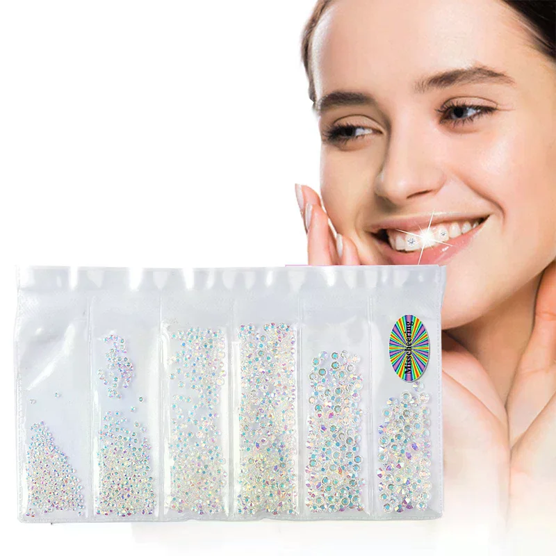 /ACR/Grid Dental Rhinestones Tooth Rhinestones Teeth Jewelry Teeth Whitening Teeth Decoration Dental Crystal 6