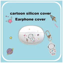 Cartoon Case for HONOR CHOICE Earbuds X5 / X5 PRO Case Astronaut Protect Earphone Silicon Transparent Hearphone Case CHOICE X5