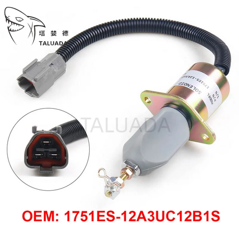 1751ES-12A3UC12B1S For R60-5 R210-5 R335-7 Shutdown Shutoff Solenoid Valve Small Excavator