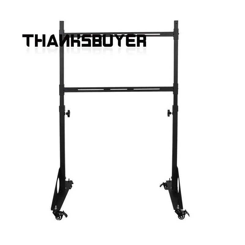 Support de moniteur autoportant unique ARTcockpit Support de moniteur de simulateur de course mobile pour moniteurs 32-65"
