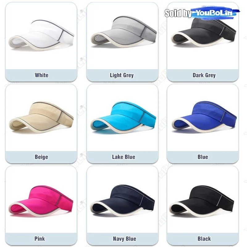 태양 보호 중공 모자 여름 달리기 스포츠 중공 챙 피부 확장 챙 야외 속건성 태양 모자