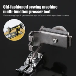 Universal Sewing Machine Accessories Invisible Zipper Left And Right Unilateral Presser Foot Adjust Sewing Machine Presser Foots