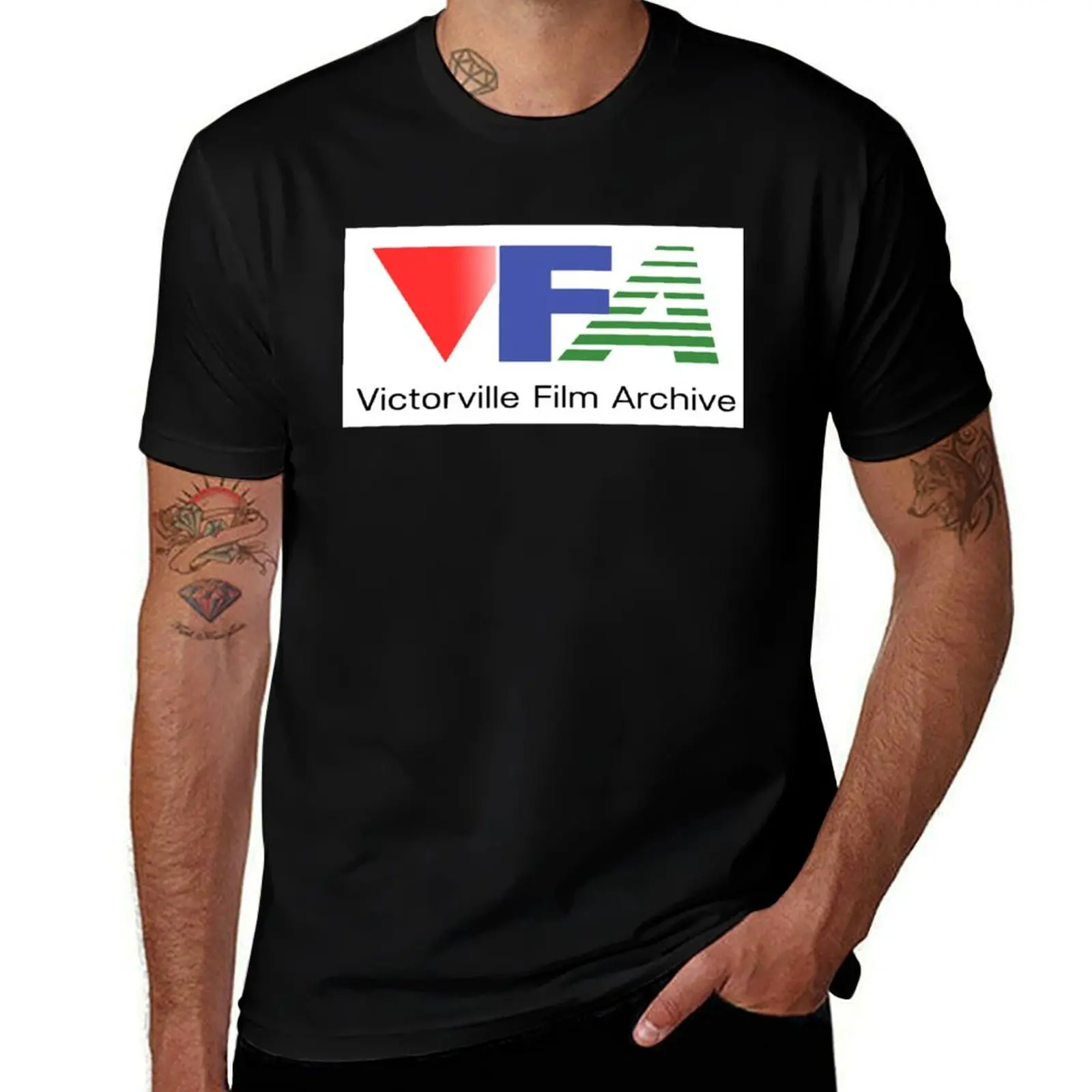 Victorville Film Archive T-Shirt man t shirt summer T-Shirt