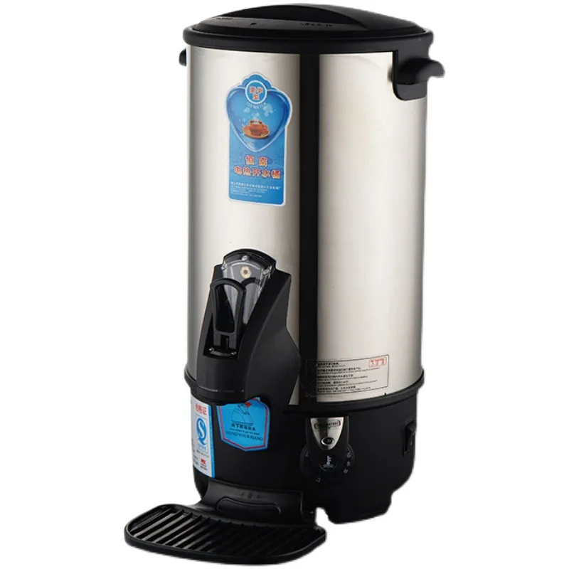 304 Stainless Steel Electric Boiling Water Bucket Commercial Double Layer Insulation Hot Water Dispenser 20L