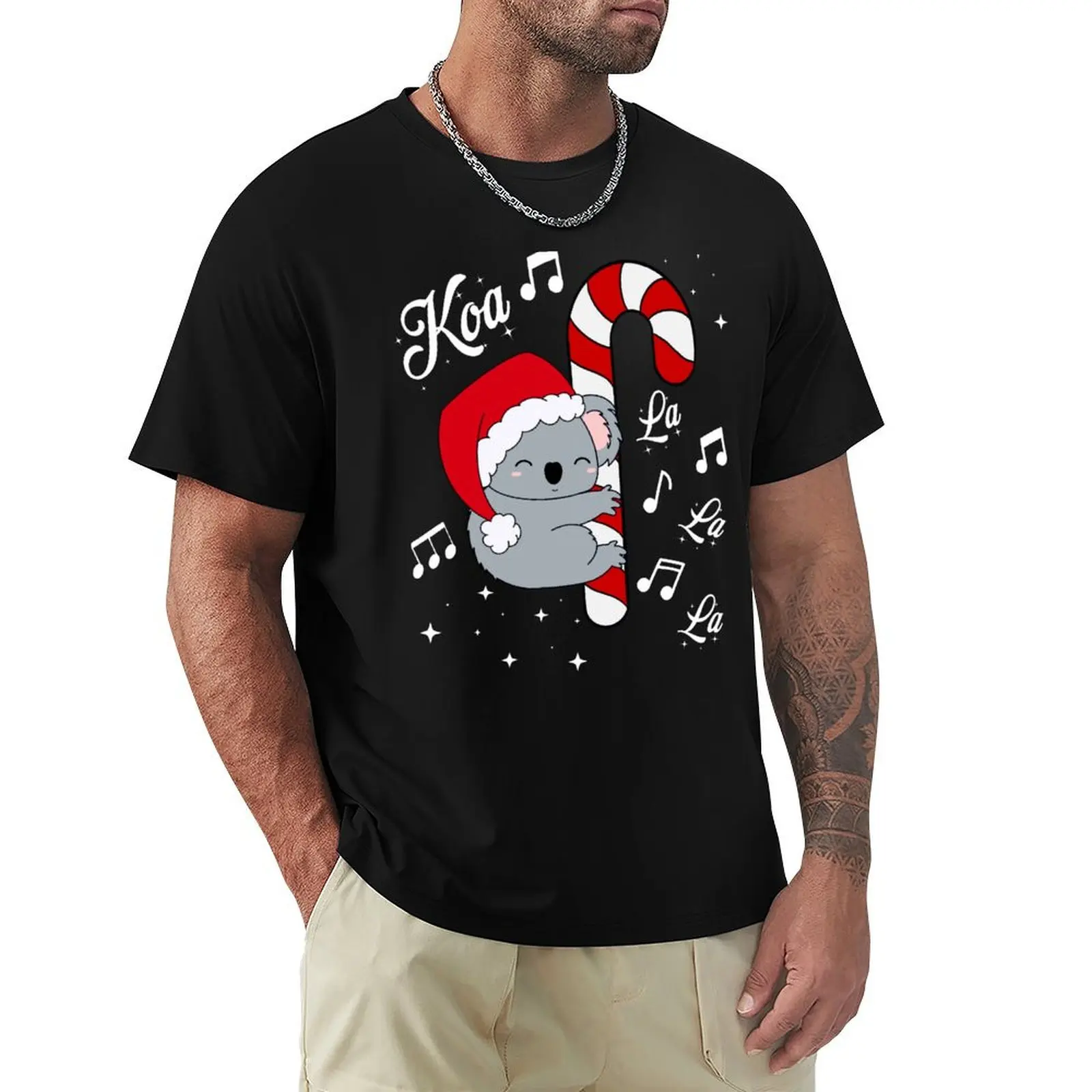 

Koala la la Christmas T-Shirt Funny t-shirt oversized summer tops tee shirts for men