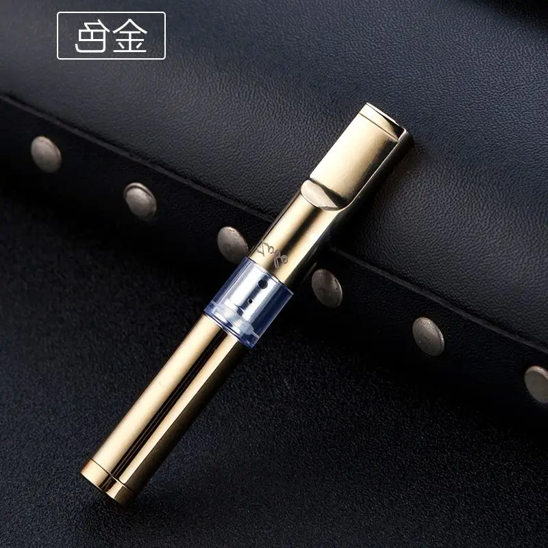 Zobo-Double Microporous Filter Cigarette Holder Plating Alloy Washable Filter Puff Thick Thin Cigarette Metal Smoking Mouthpiece