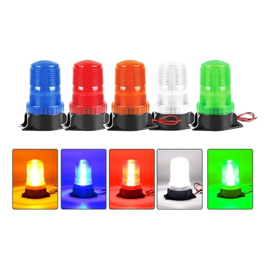 9-90V LED Warning Light 30 LED Shock Resist Strobe Warning Lamp Water Block Top Mount Vehicle Flash Beacon School Bus