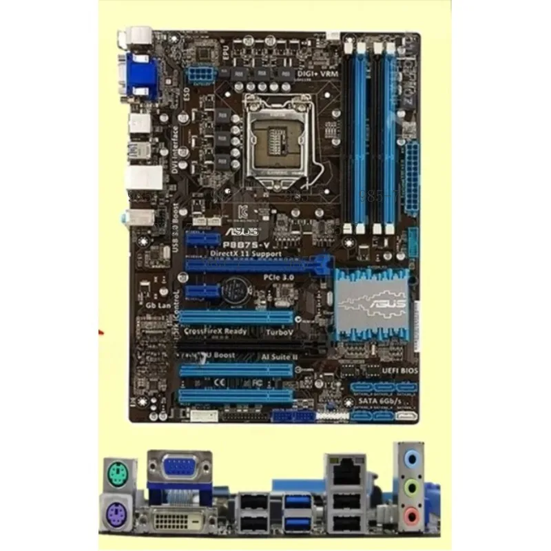 Used DDR3 Micro ATX Mainboard, 1155 Pin Interface Matching Replacement Circuit Board