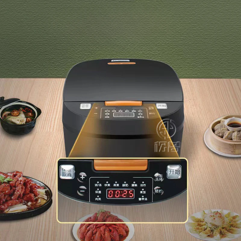 5L Rice Cooker Electronic for Home Use Large Capacity Multifunctional Intelligent Soup Making Rice Cooking Pot Electric