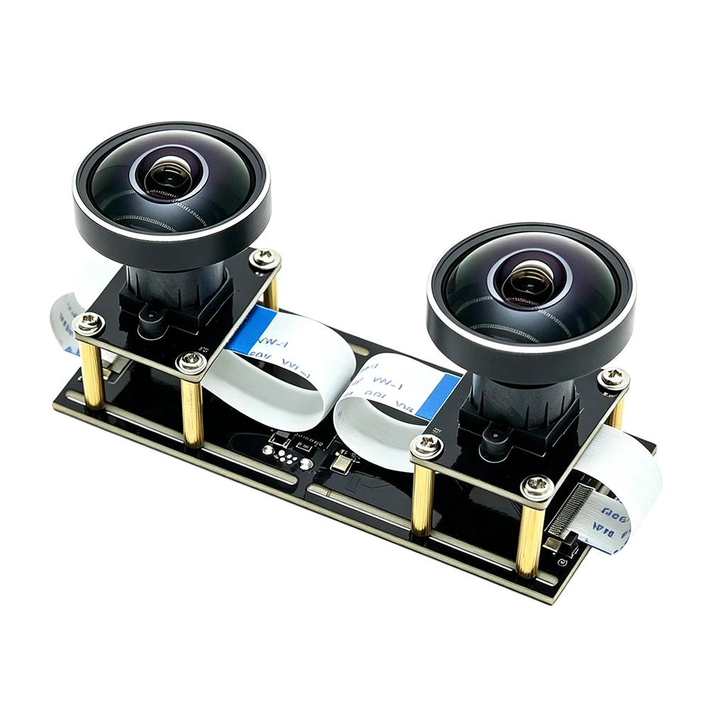 HD Dual 360° Lens Fisheye Binocular Stereo 3040*1080P Webcam 5MP USB Camera Module for 3D VR Virtual Reality