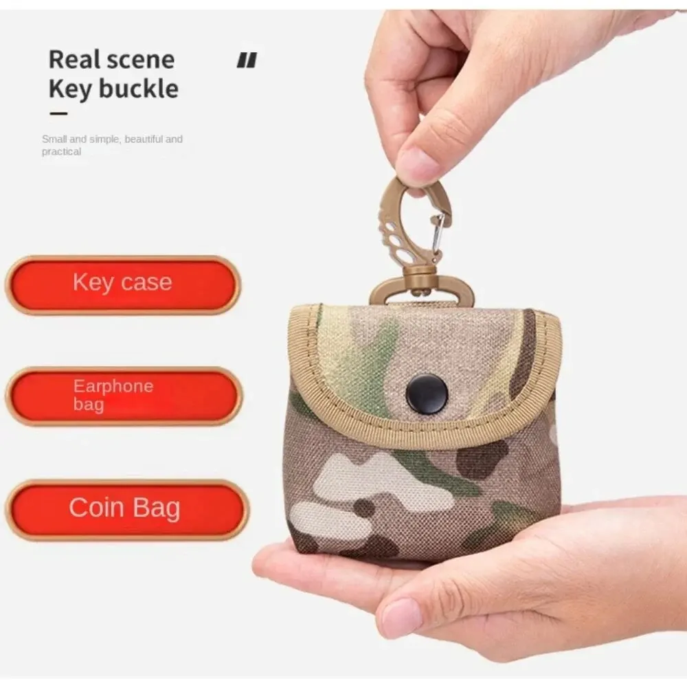 Waterproof Camping EDC Pouch Tactical Key Change Purse Wallet Travel Kit Coin Purse Outdoor Hunting Camouflage Waist Bag