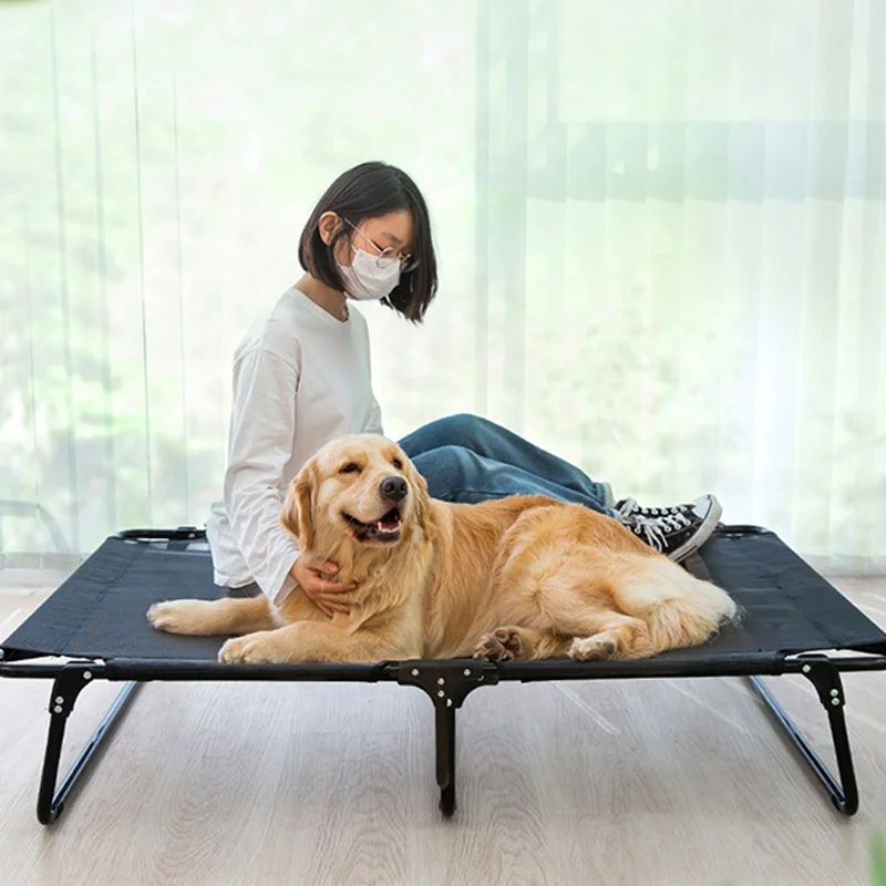 

Large XL Breathable Iron Frame Dog Kennel Solid Four Seasons Universal Removable Washable Pet Bed Summer Dog Bed Carton Packing