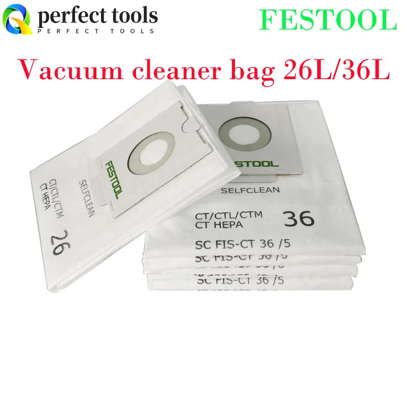 Original Authentic FESTOOL Dust Collection Bag For 26 Liter Dust Bucket 36L Dust Collector Vacuum Cleaner Dust Collection Bag