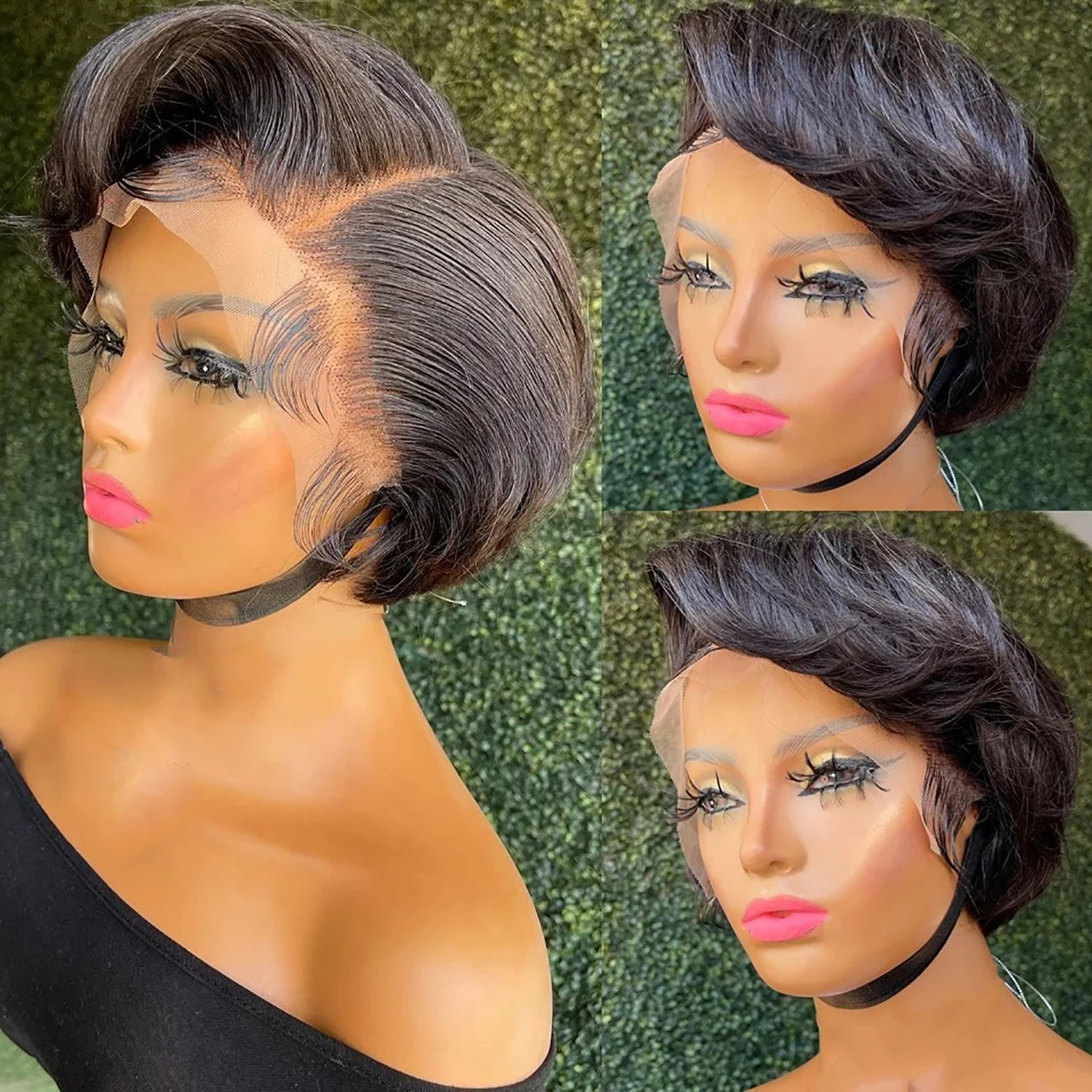 13x4 Pixie Cut Lace Human Hair Wigs For Women Brazilian Human Hair Lace Front Wig 13x4 Short Pixie Cut Lace Wig Human Hair