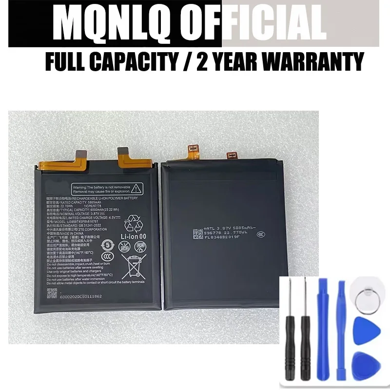 Brand New  Li3959T45P8h816761 Battery For ZTE Nubia Z60 Ultra NX721J 6000mAh High Quality Battery Batteria