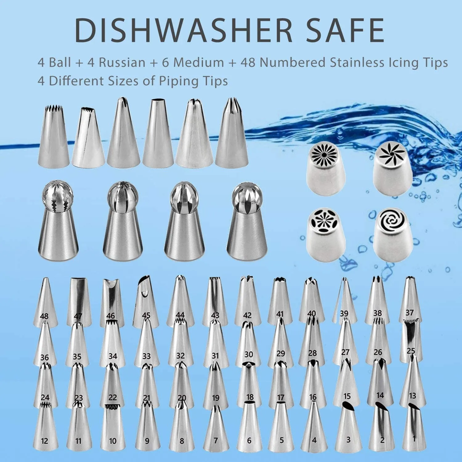 428 Piece Cake Turntable Set Russian Decorating Mouth Bakeware Cake Baking Tool Set