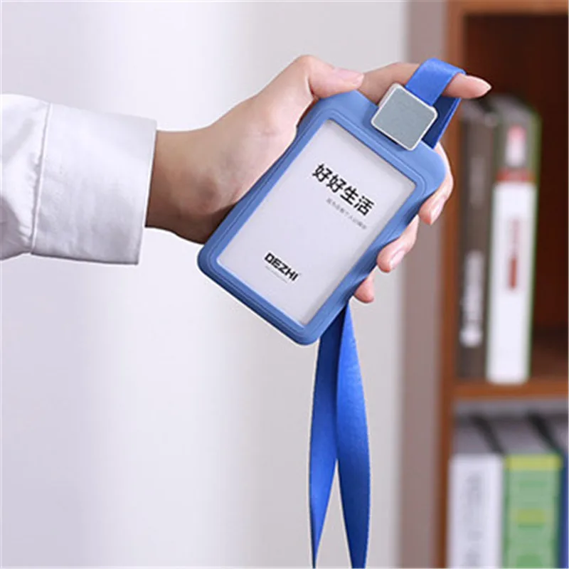 Cardholder With Lanyard Badge for ID Card Holder Luxury Work Office Accessories Removable Identification Card Holder Nametag