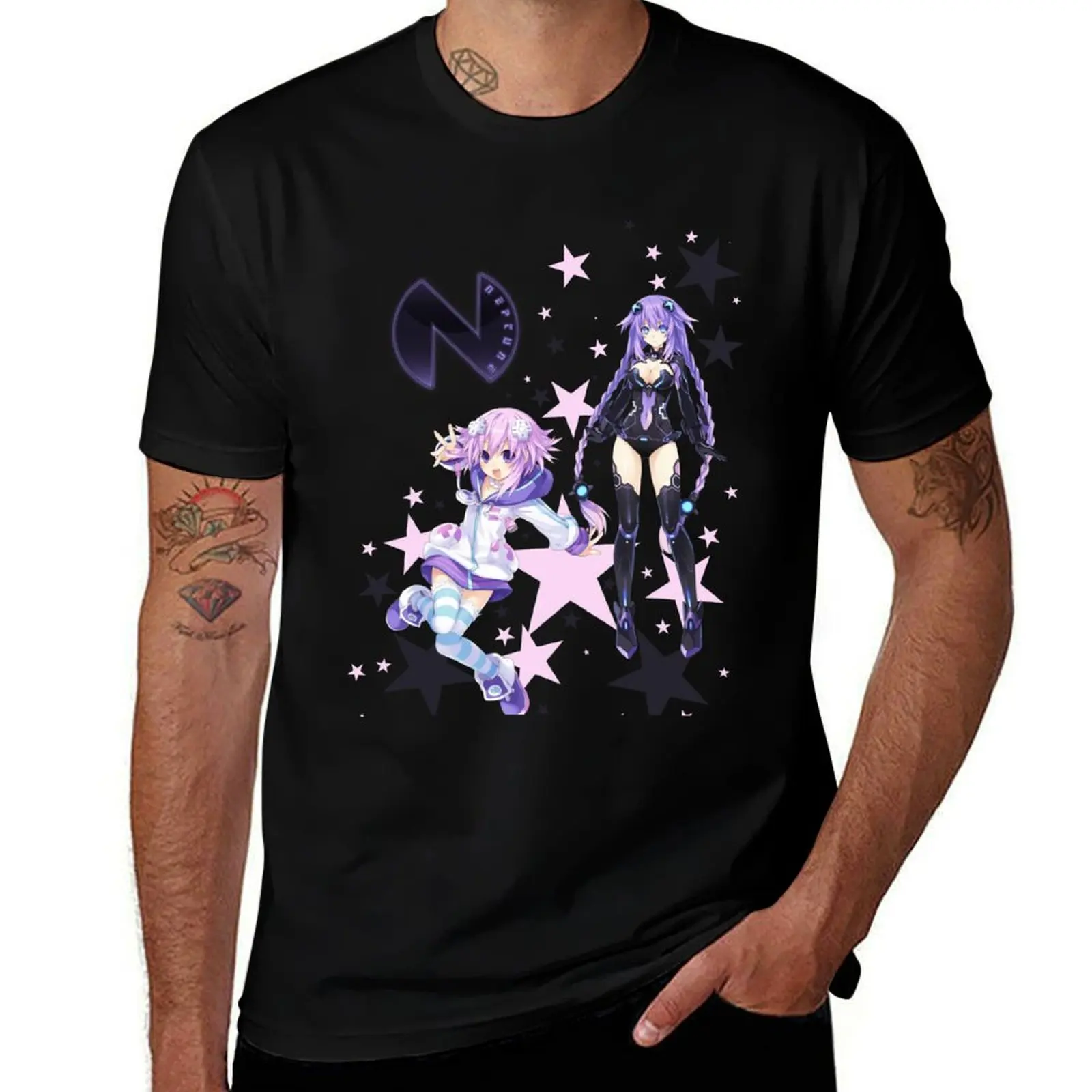 Planetune's Goddess Neptune T-Shirt Fashion Graphic Tee for Men T-Shirt