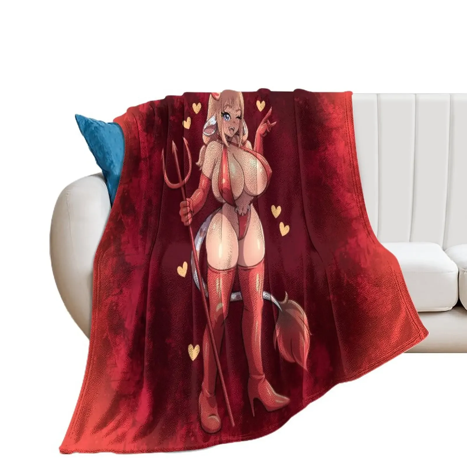 

I Can Be Your Devil Throw Blanket Tourist Hairys Blankets