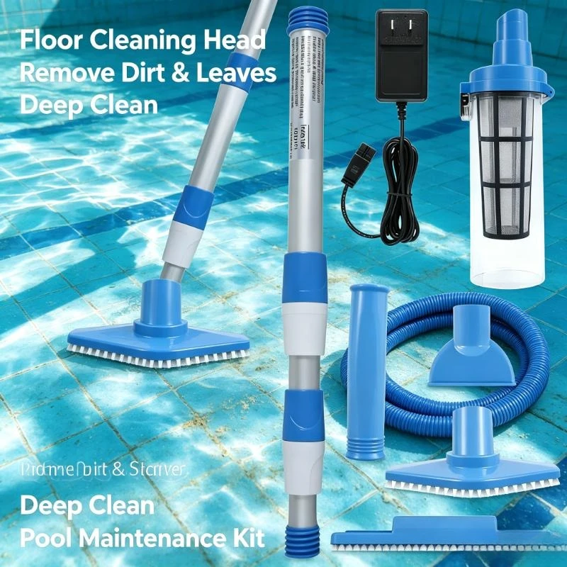 Cordless Portable Swimming Pool Vacuum Cleaner, Rechargeable Handheld Tool For Hot Tub Spa And Aquarium Fish Tank