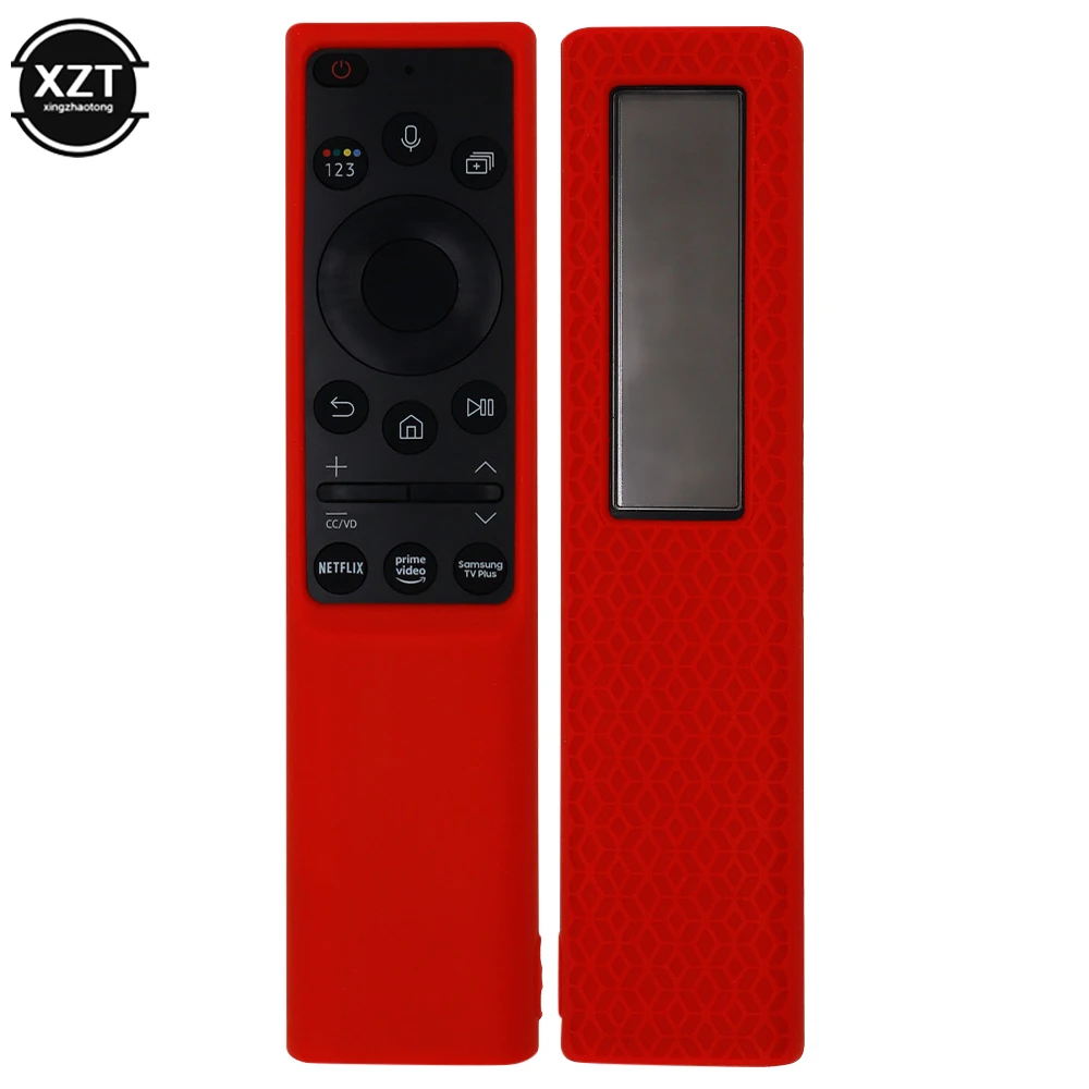 Remote Control Shell Luminous Integrated Simple Textured Silicone Protective Cover for Samsung BN59-01357F Remote Control