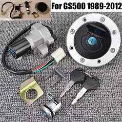 GS 500 Fuel Gas Cap Ignition Switch Seat Lock w/ Key Kit For Suzuki GS500 1989-2012 2002 2003 2004 2005 2006 2007 2008 2009 2010