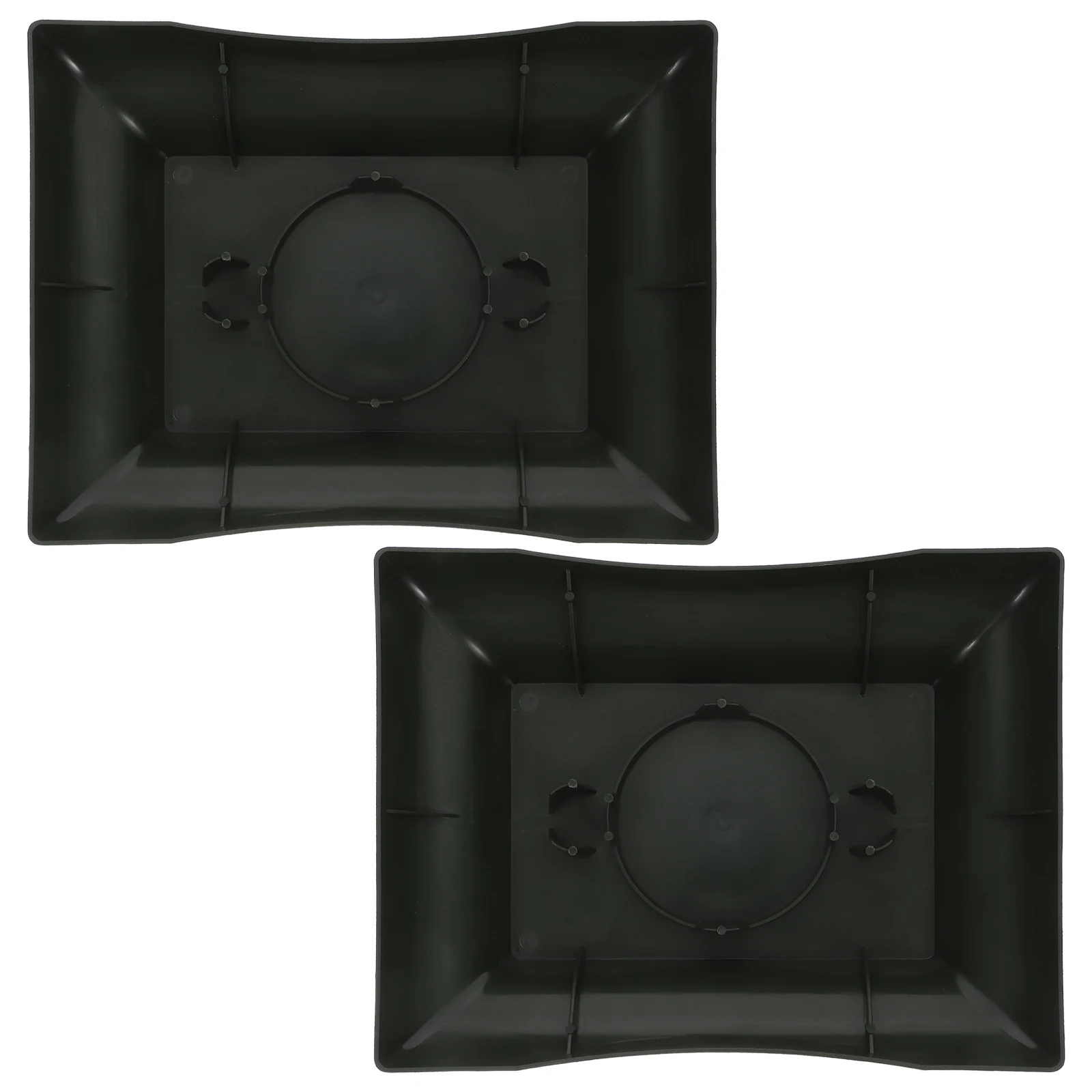 

2pcs Flower Mud Tray Decorative Plastic Bowl for Floral Arrangement Supplies Foam Pot Landscape Container Wedding Party