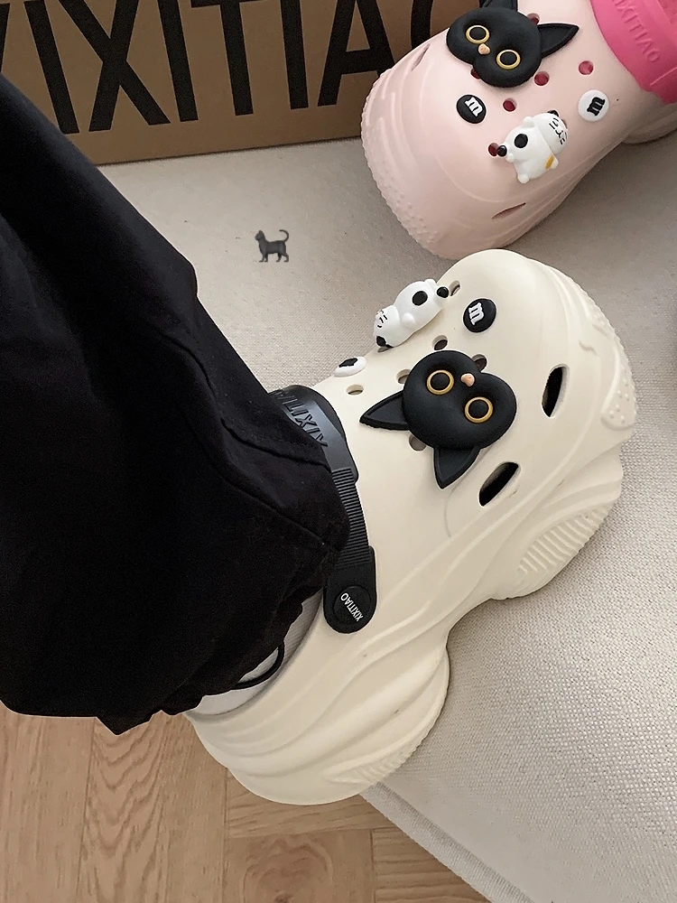 DIY Garden Shoes Man Women Sandals Height Increasing Outdoor Cool Slippers Beach Slippers Shoes For Women Instagram Sandals