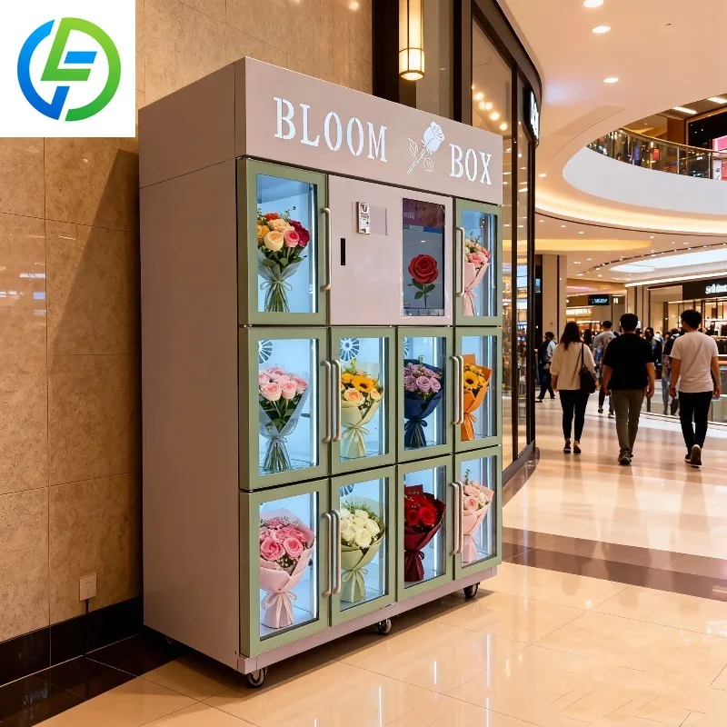 FL Customized Wholesale Locker Flower Vending Machine Refrigerator Automatic Machine Vending with Touch Screen