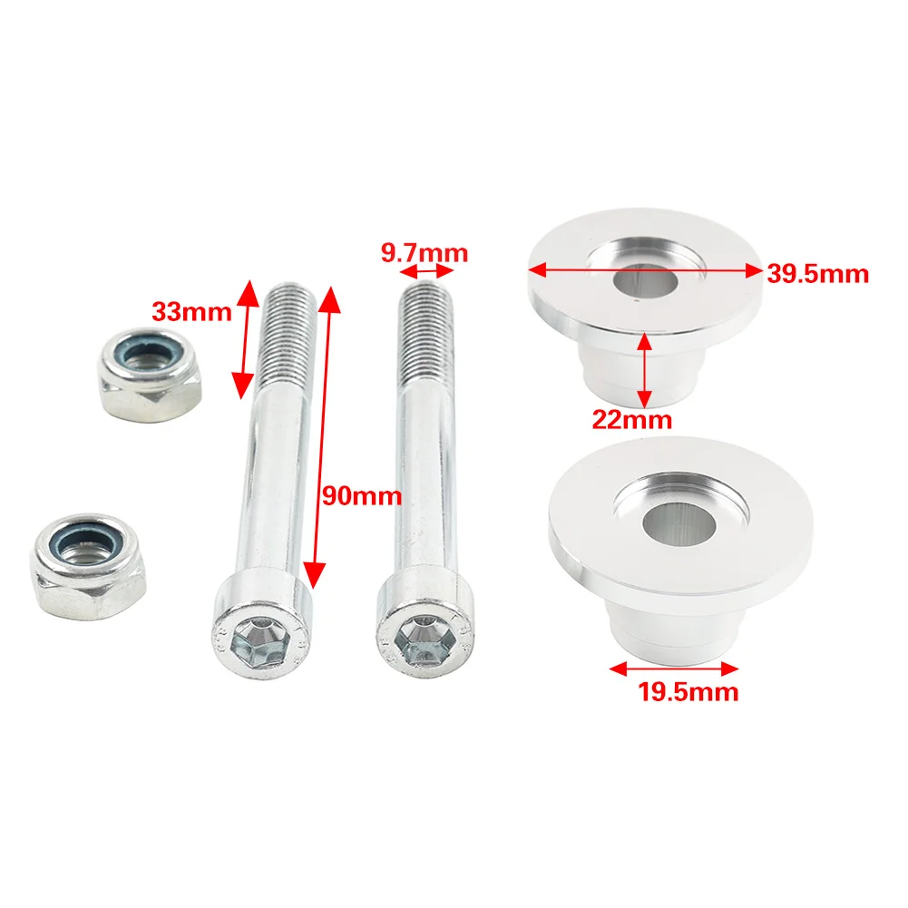 Aluminum Motorcycle Handlebar Risers Spacers Rise Up 20mm Silver For DUCATI Desert X Rally 2023 2024 2025