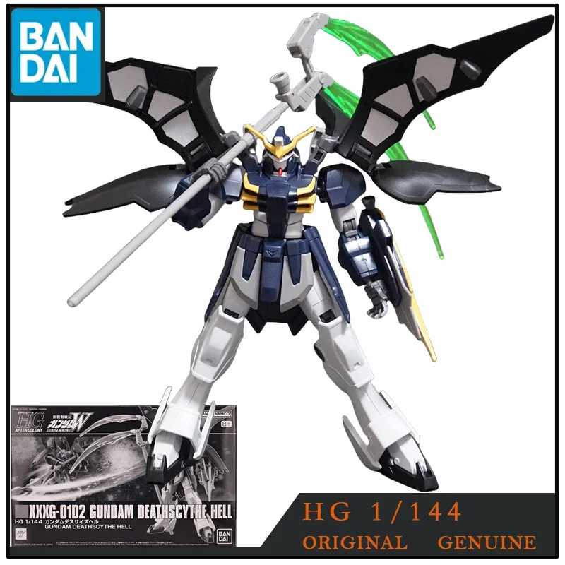 Bandai-figuras de acción de Gundam HG, XXXG-01D2, GUNDAM, DEATHSCYTHE, HELL, juguetes para niños y niñas, modelo de regalo, adornos