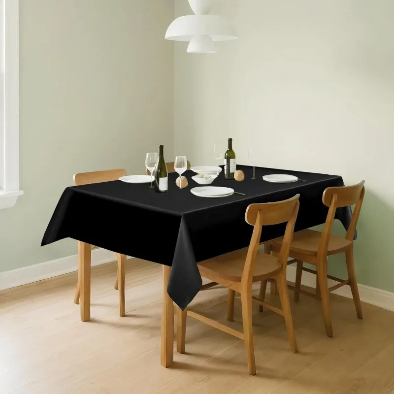 10pcs Tear Matte Plastic Disposable Table Cover Multi Pack For Wedding Hotel Annual Party Picnic Outdoor Long Table Protection