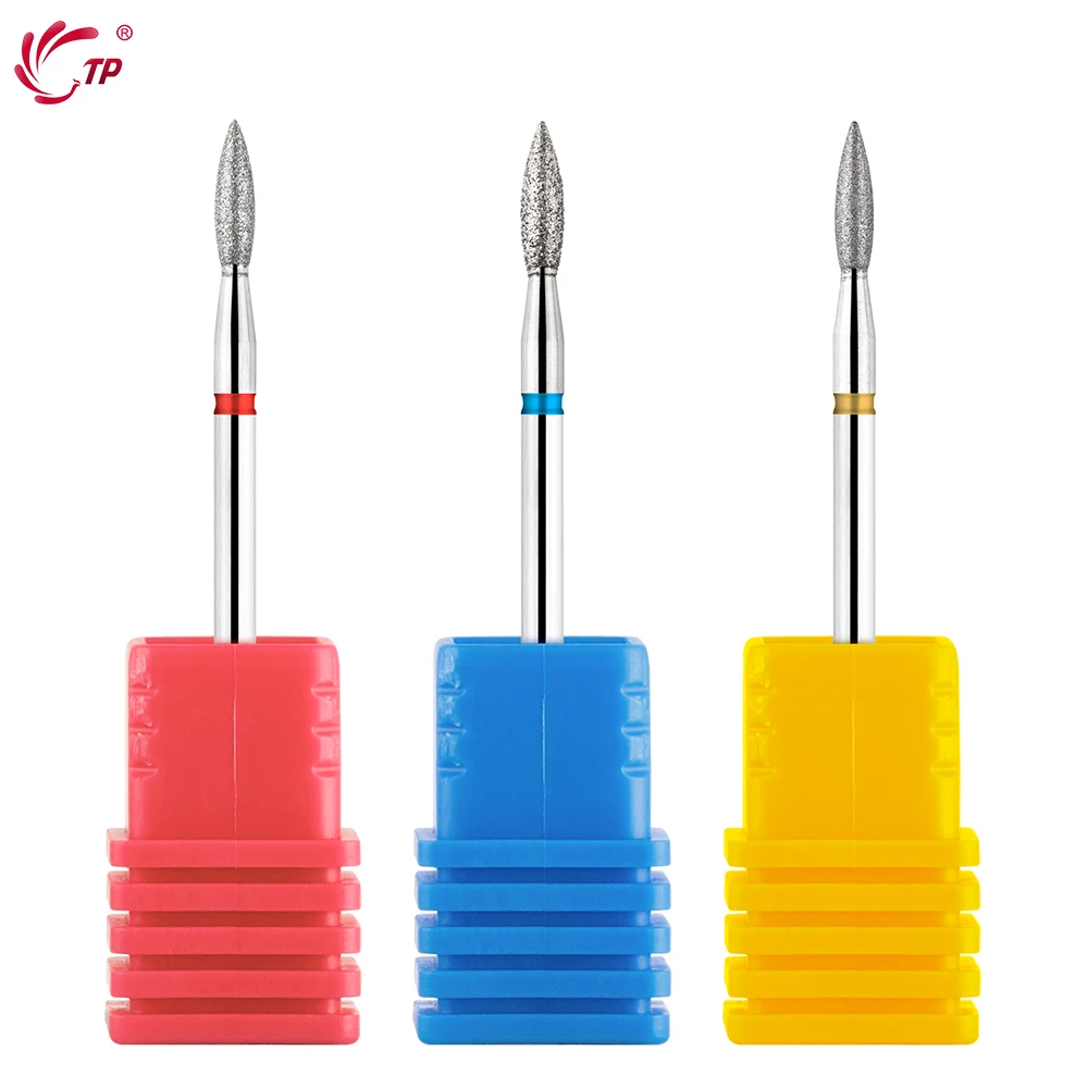 

TP 1Pc Flame Nail Drill Bit Diamond Milling Cutter for Manicure Nail Files Electric Cuticle Clean Burrs Dead Skin Remove Tools