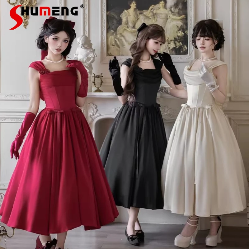 

Original Design Classic Elegant Waist Fishbone Swing Collar Long Jsk Lolita Dresses 2026 Spring And Summer New Arrival Y2K Dress