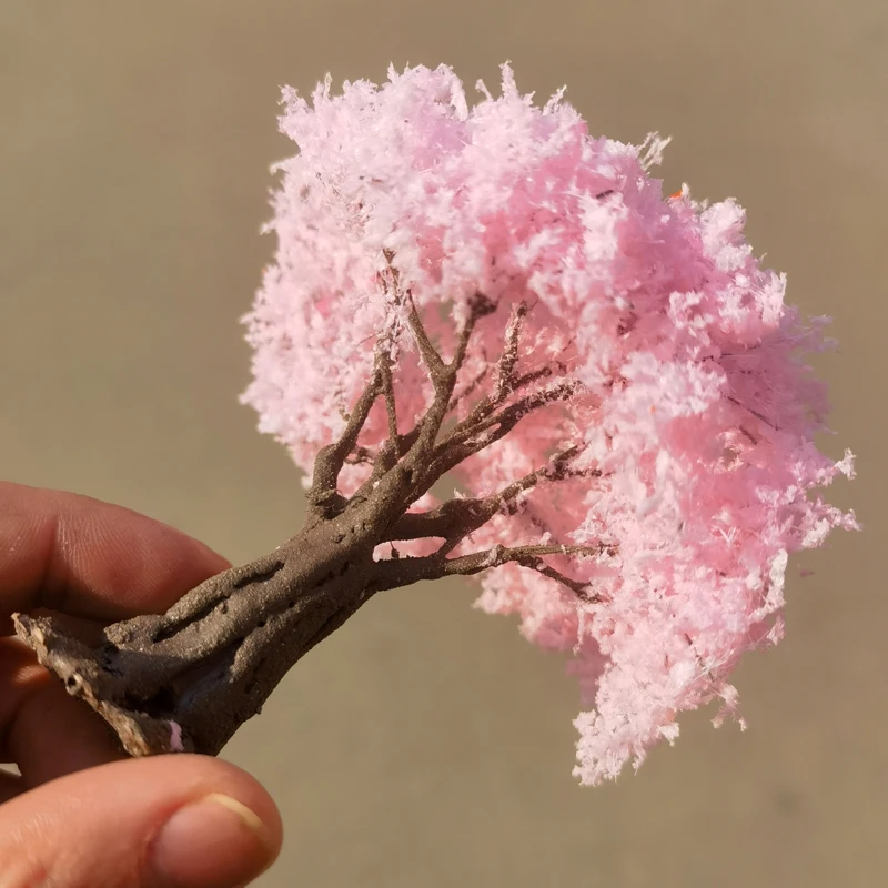 Modelo de cerezo de 10/15cm, adornos japoneses, Mostrador de exhibición de ventana, adornos pequeños decorativos, jardín de paisajismo hecho a mano